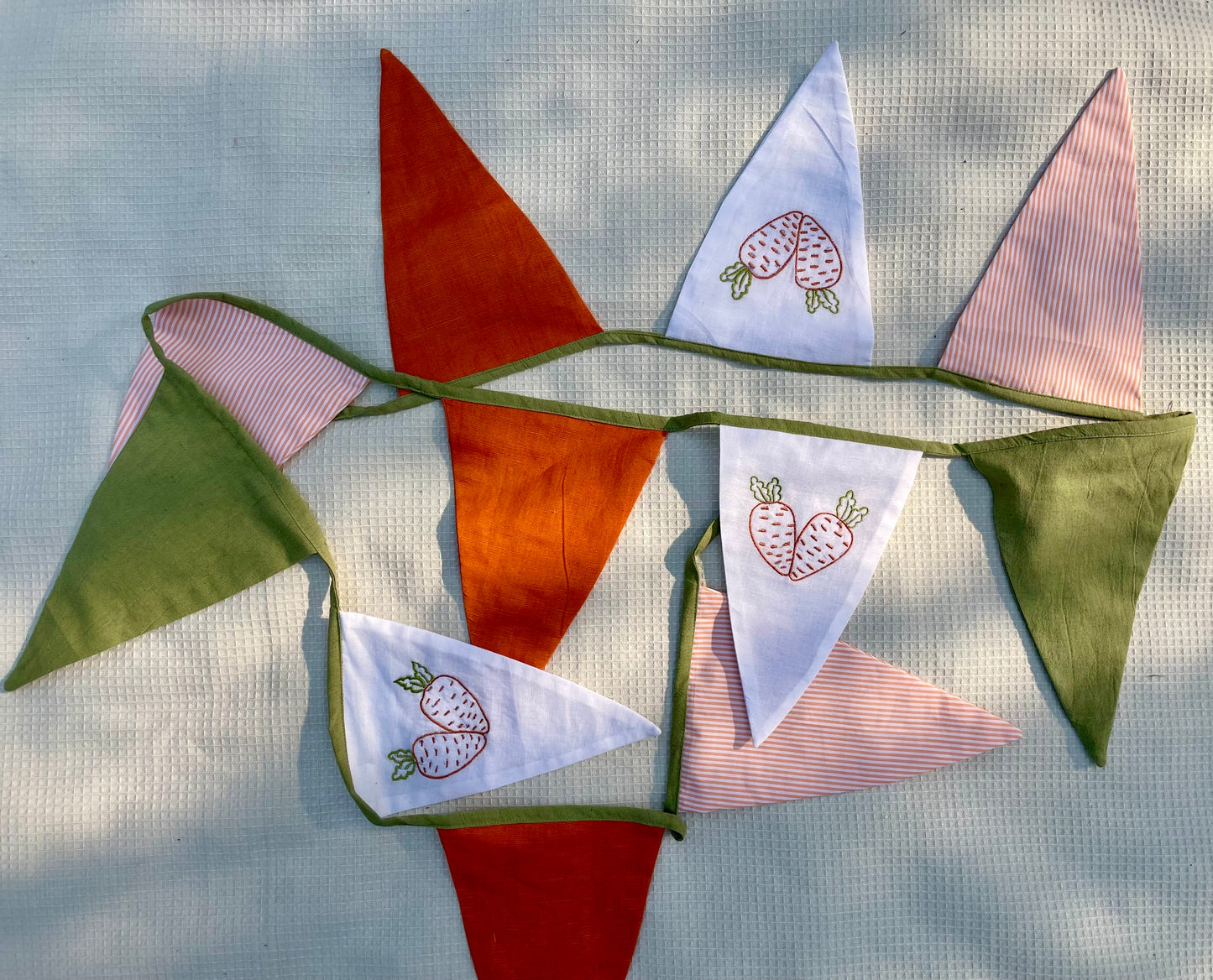Spring Carrot Bunting Flags