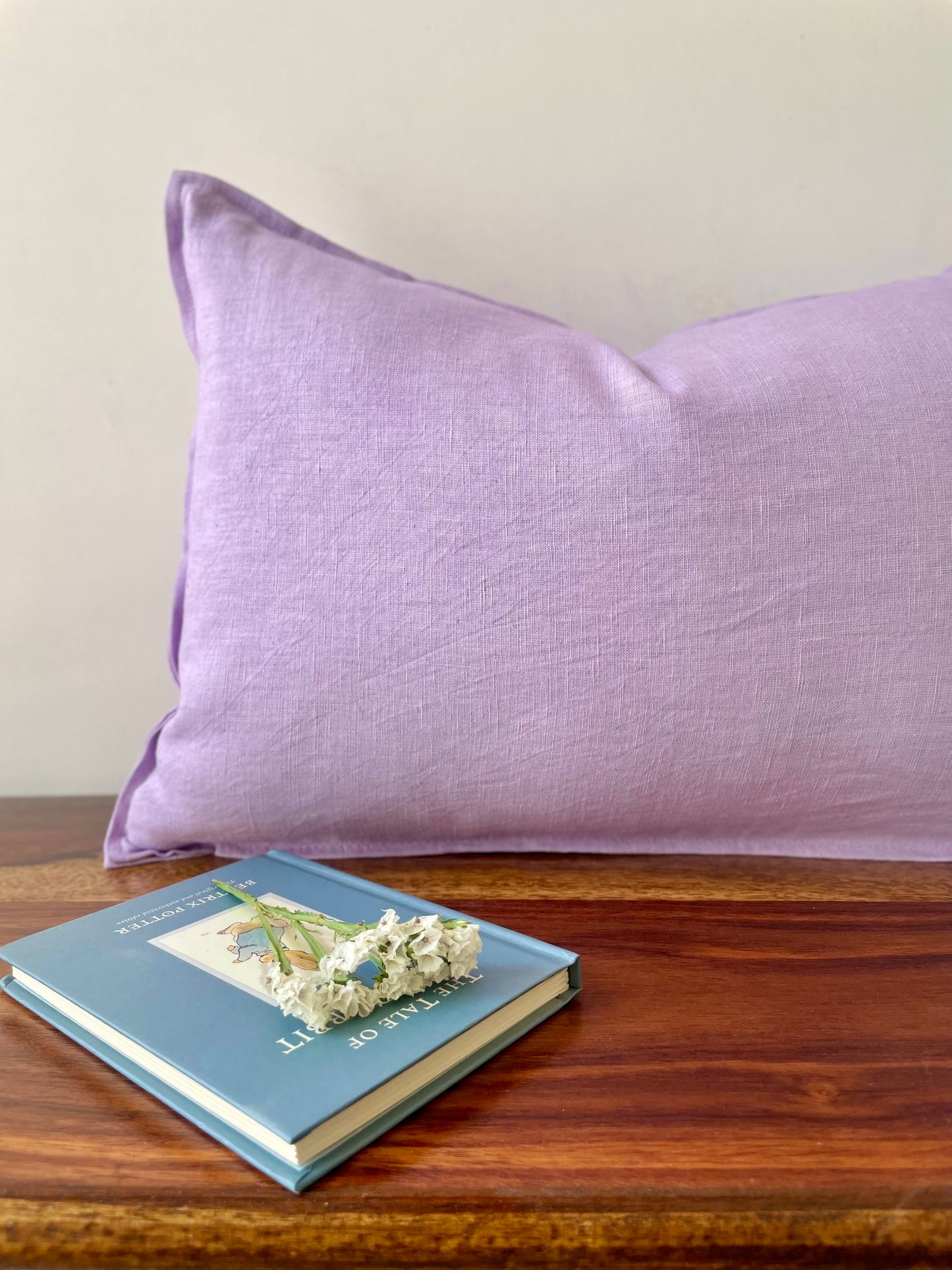 Lavender Lemonade Solid Lavender Cushion cover