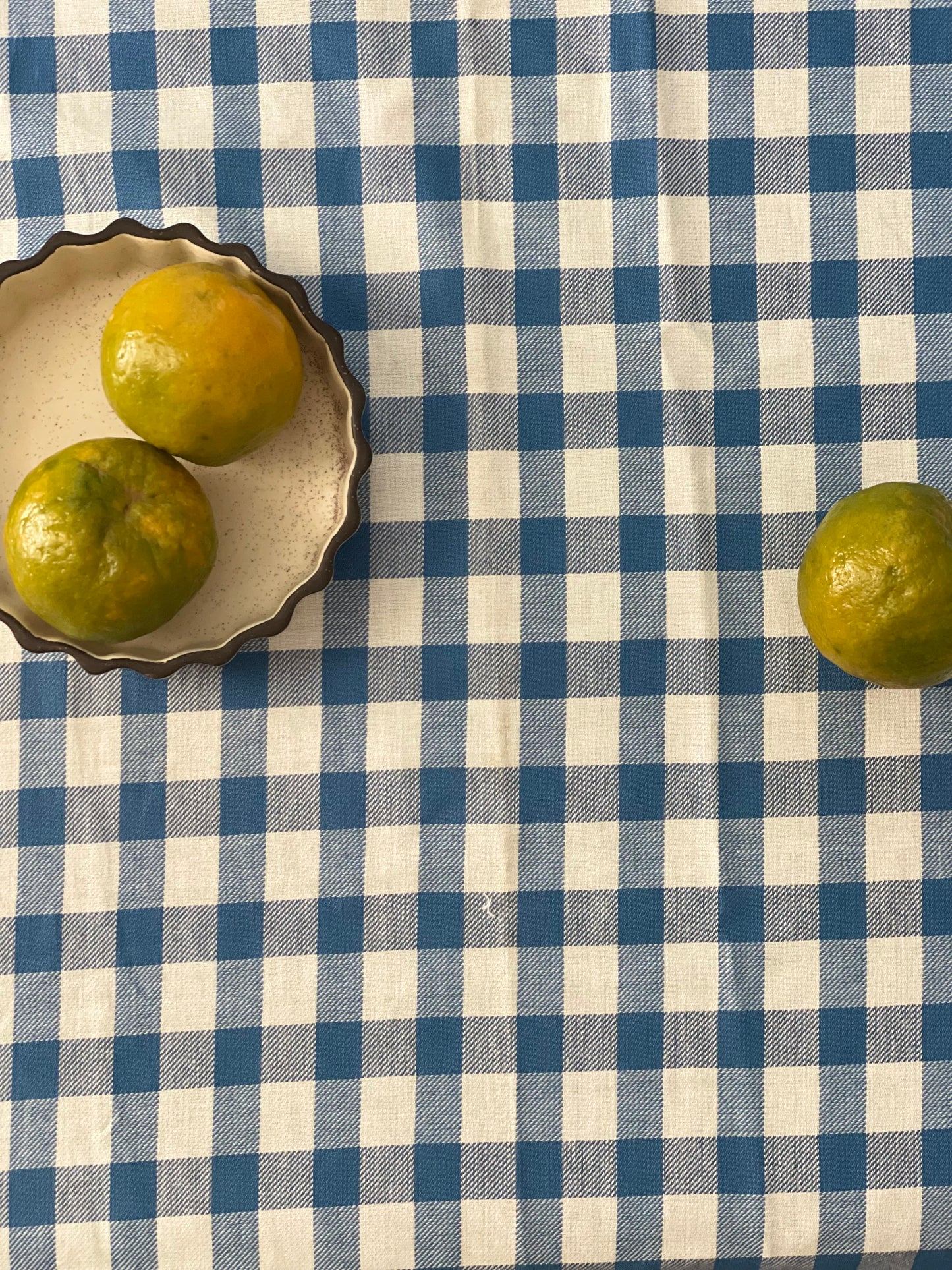 Dewy Meadow Check Tablecloth