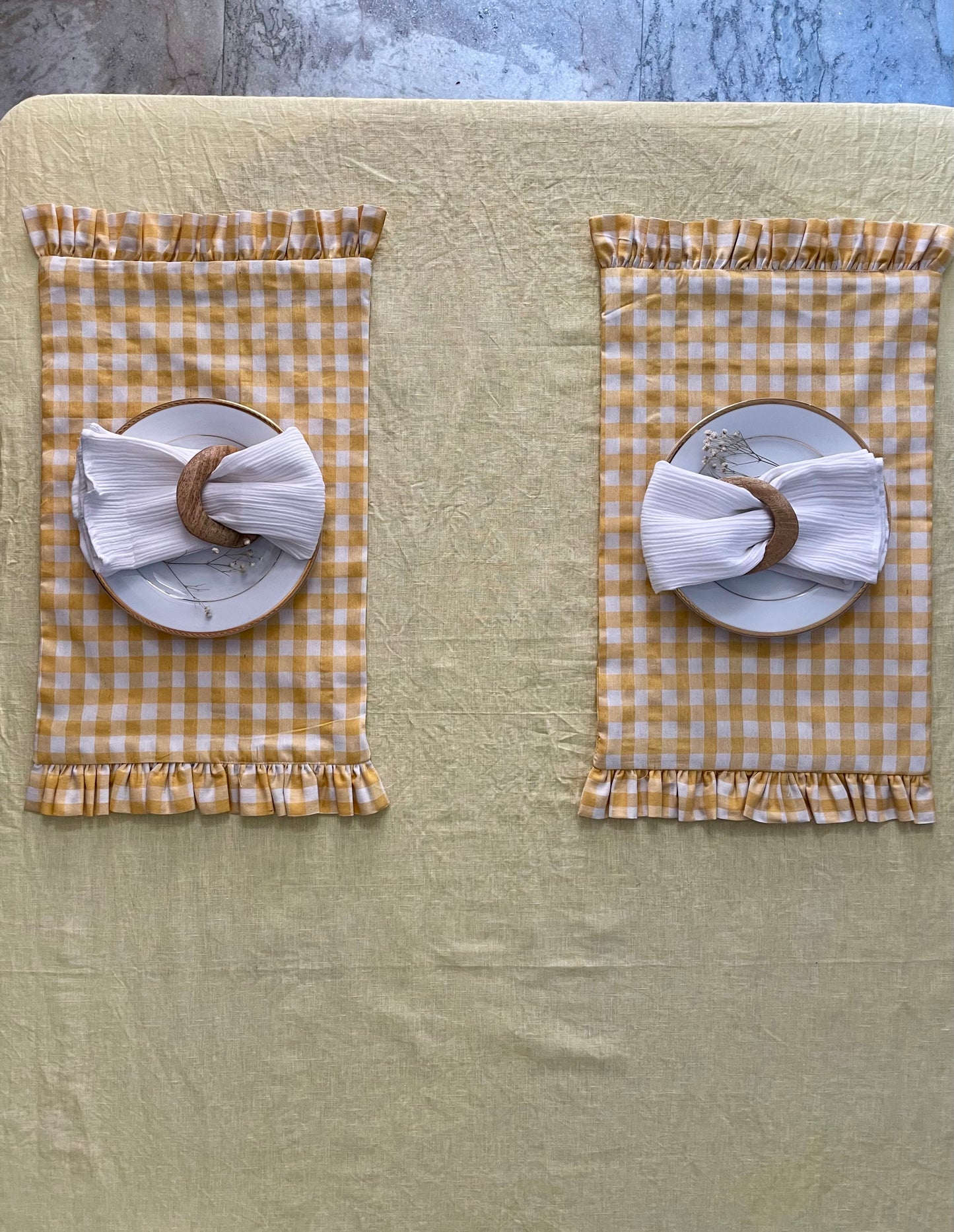 Primrose Check Reversible Tablemats