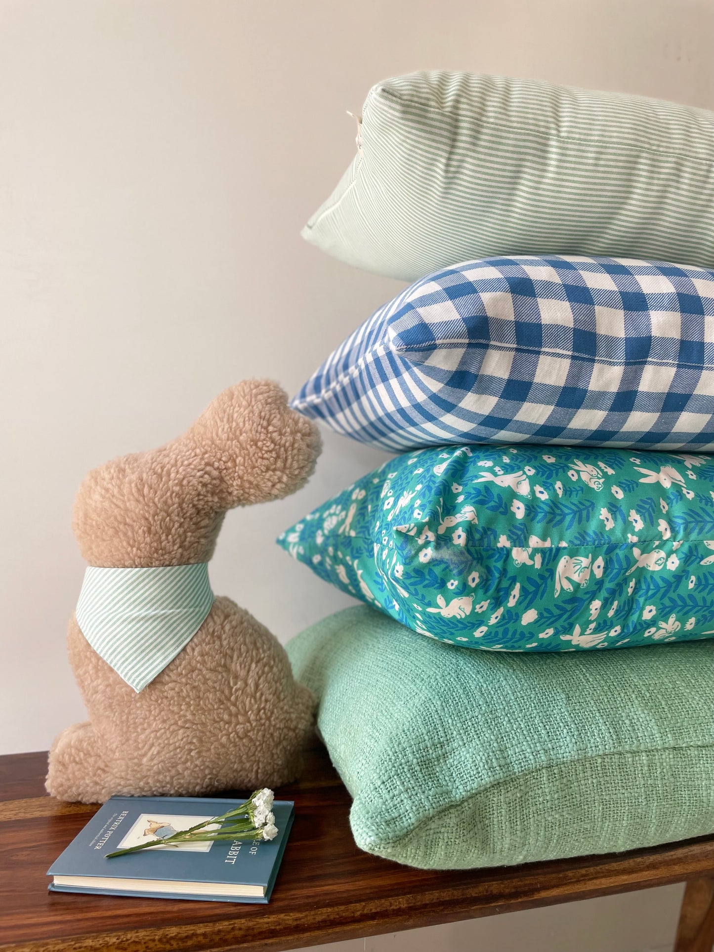 Dewy Meadow Solid Cushion cover