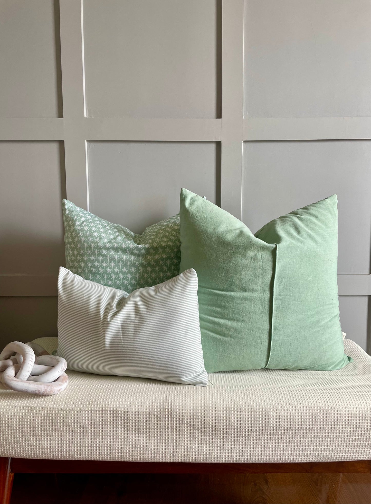 Nurture Green Solid Cushion cover