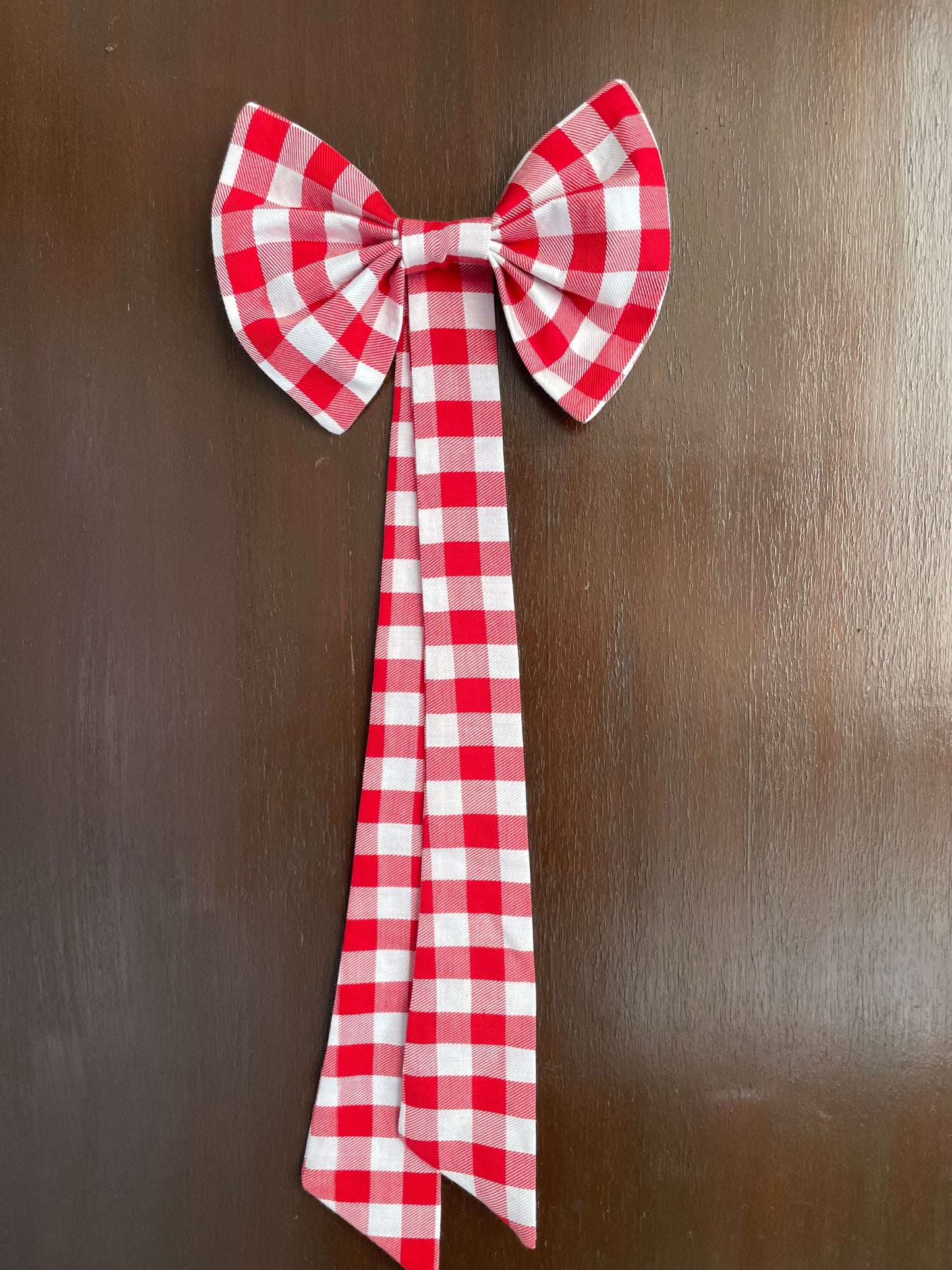 Gingham Glam Holiday Bow