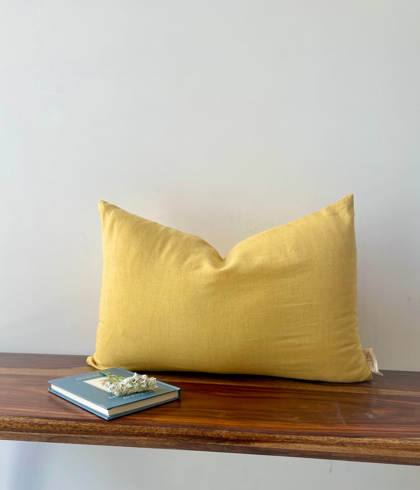 Lavender Lemonade Solid Yellow Cushion cover
