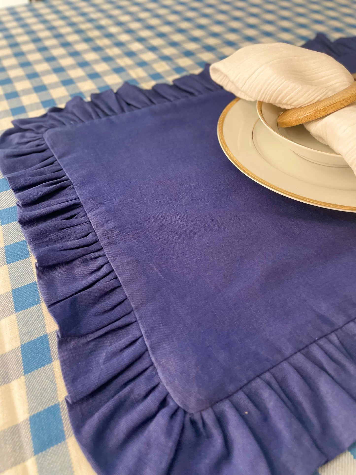 Dewy Meadow Solid Reversible Tablemats