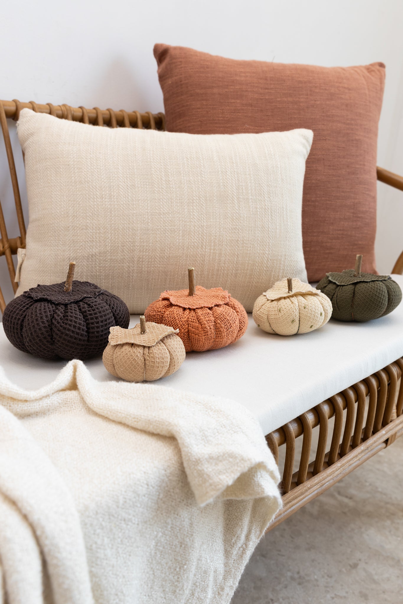 Waffle Fabric Pumpkins