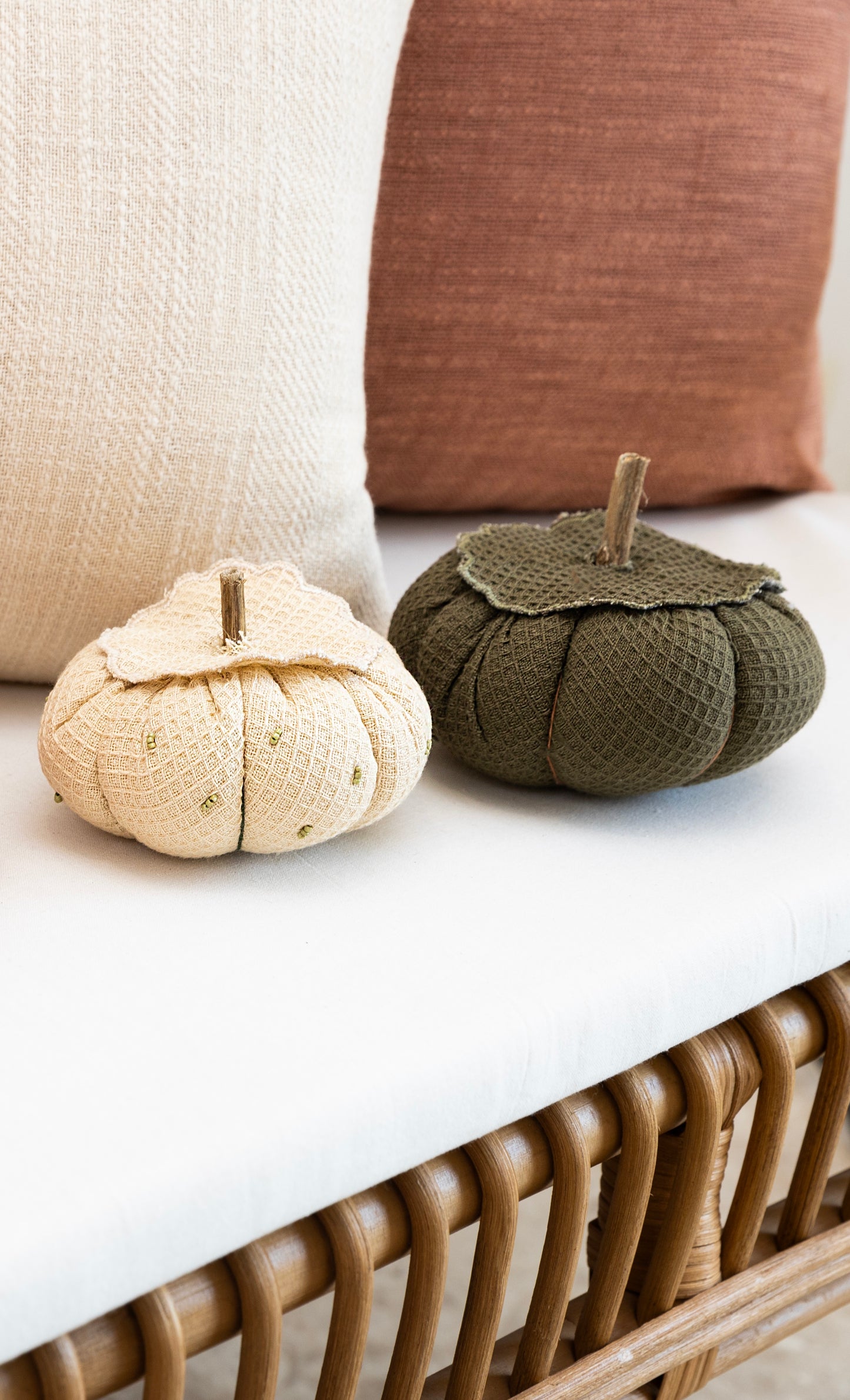 Waffle Fabric Pumpkins