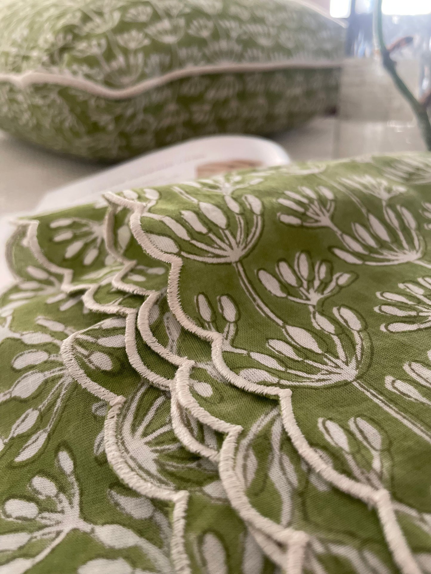The Verdant Hand block Printed Table Napkins