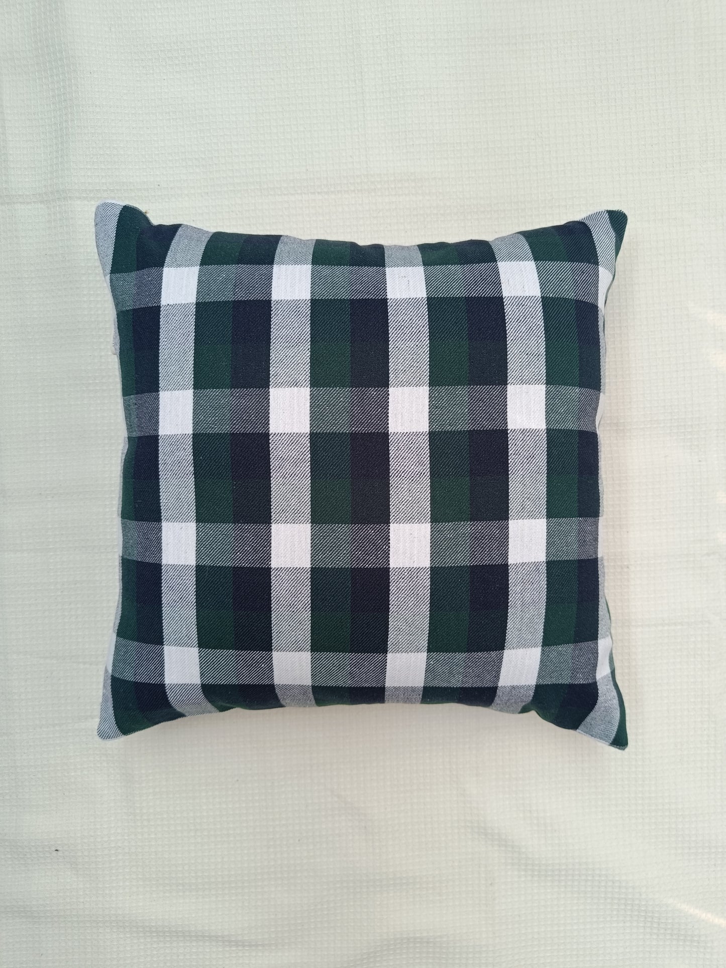 Twilight Blue Check Cushion cover