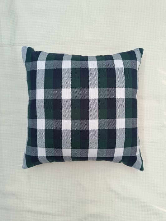 Twilight Blue Check Cushion cover