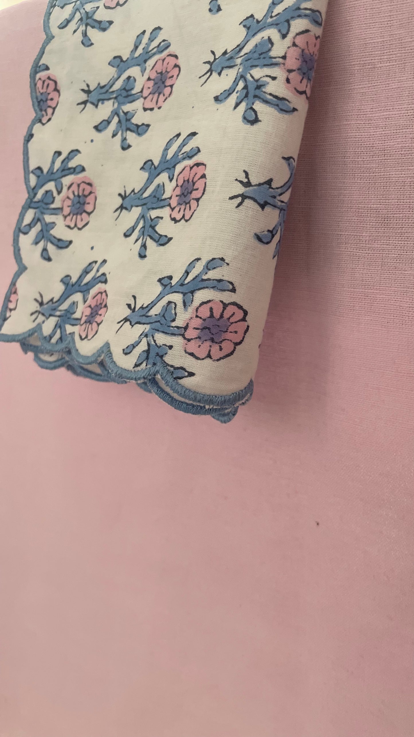 Blossom Hand block Printed Table Napkins