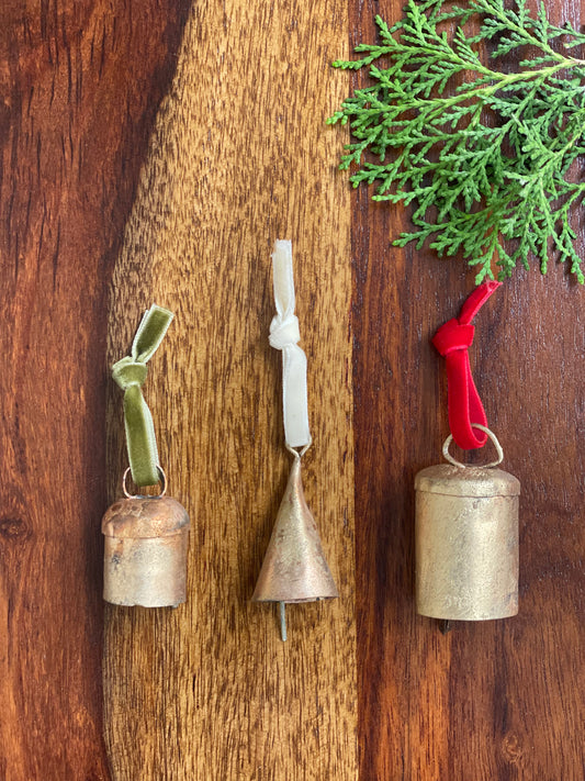 Brass Whisper Bell Ornaments