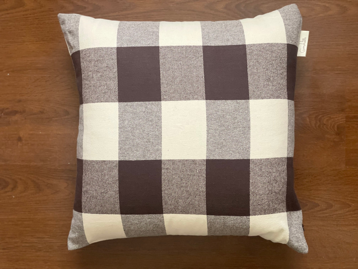 Fresh Brew Buffalo Check Cushion cover