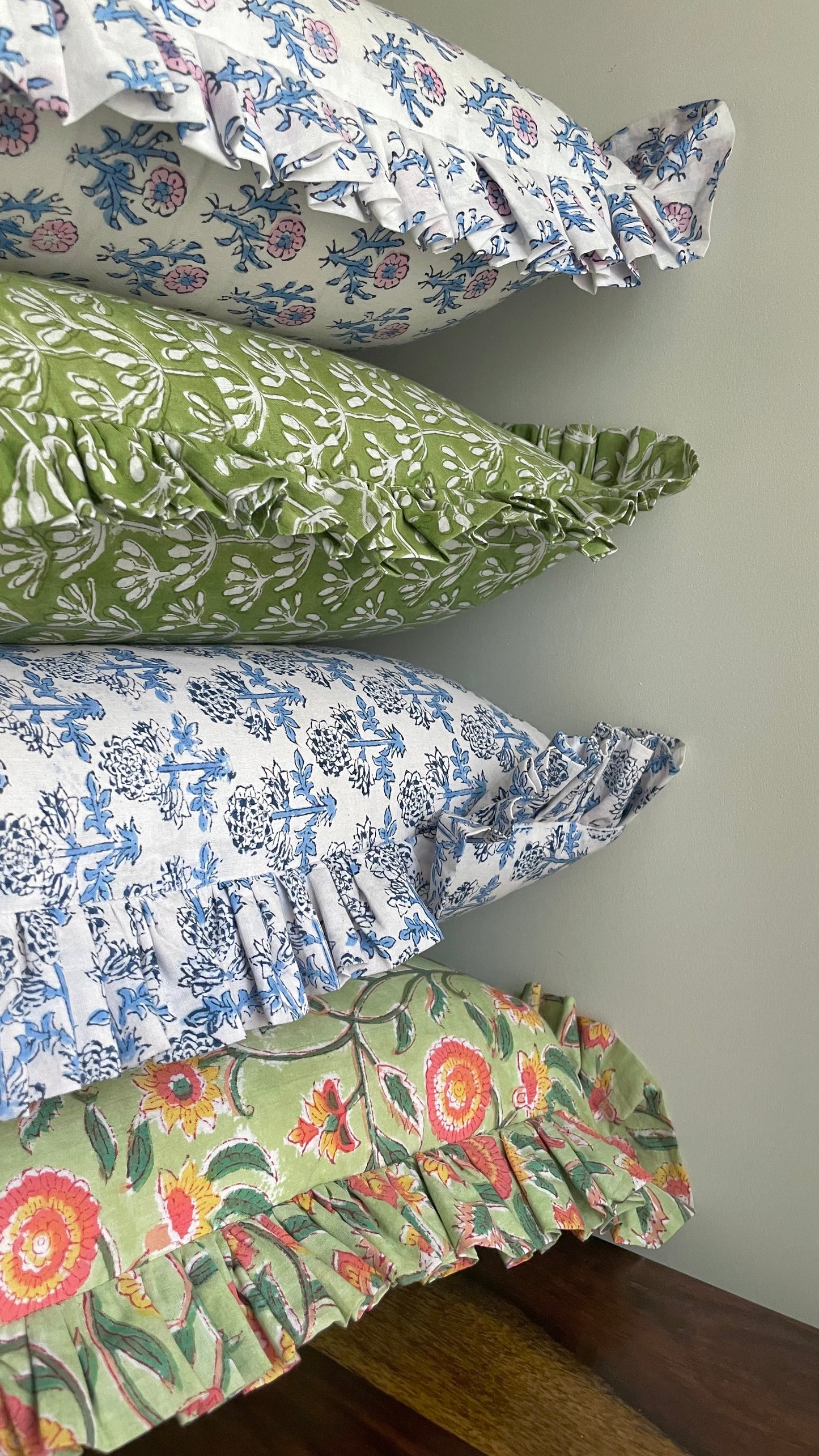 Blossom Handblock Printed Cushion cover