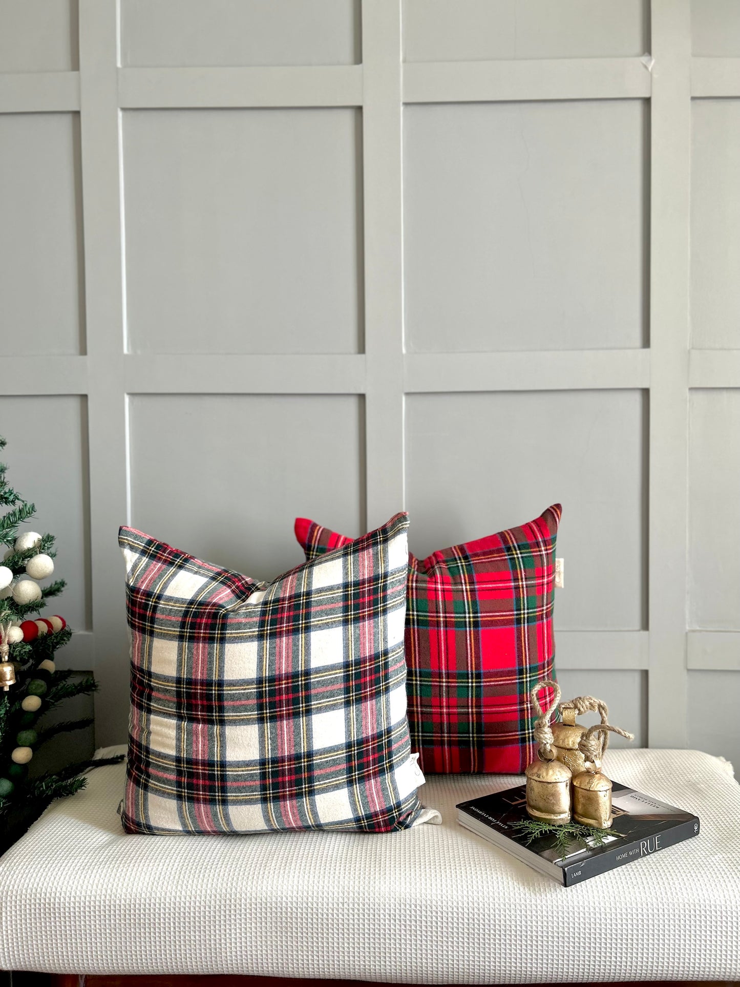 Royal Red Tartan Cushion cover