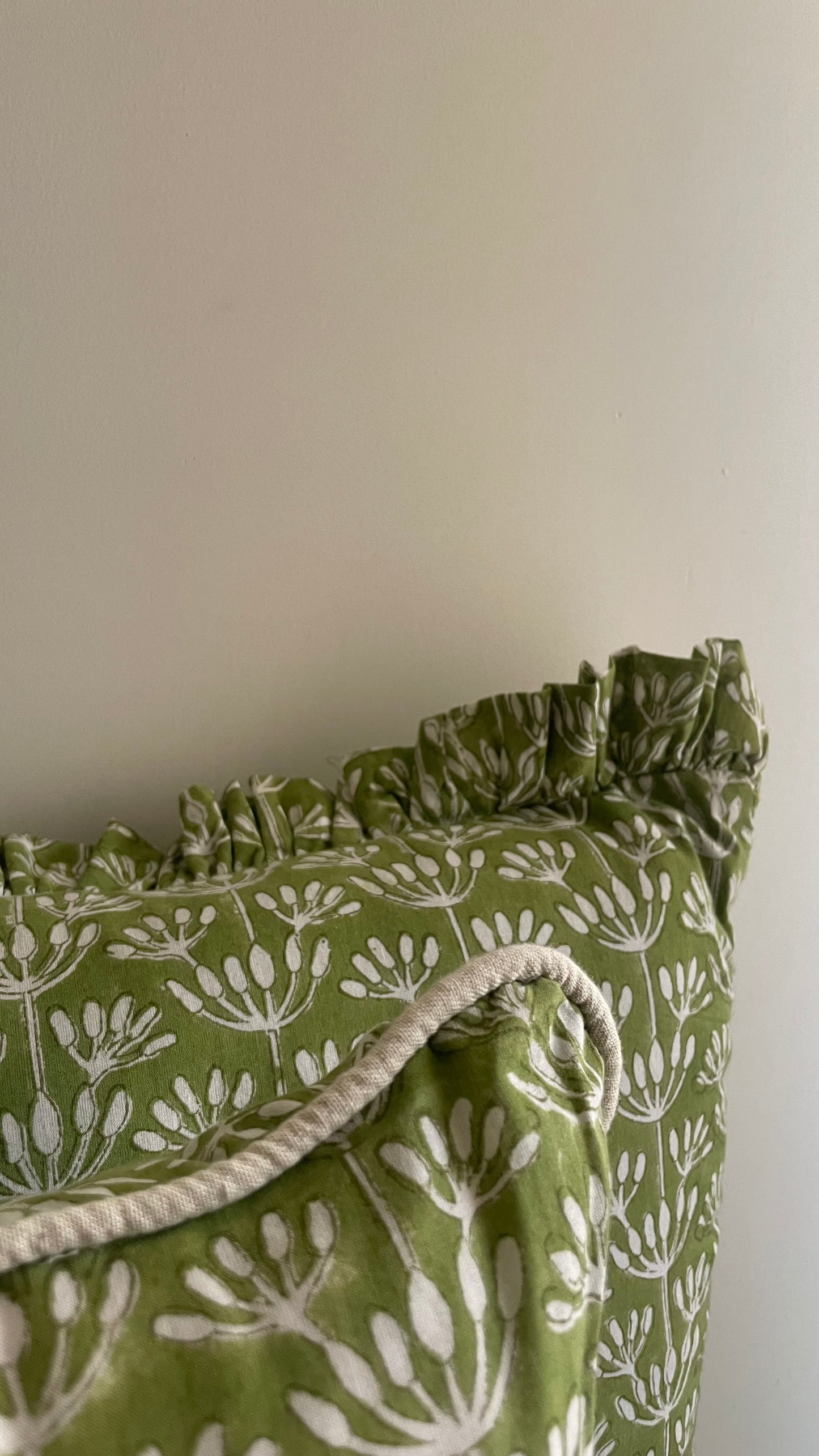 The Verdant Handblock Printed Cushion cover