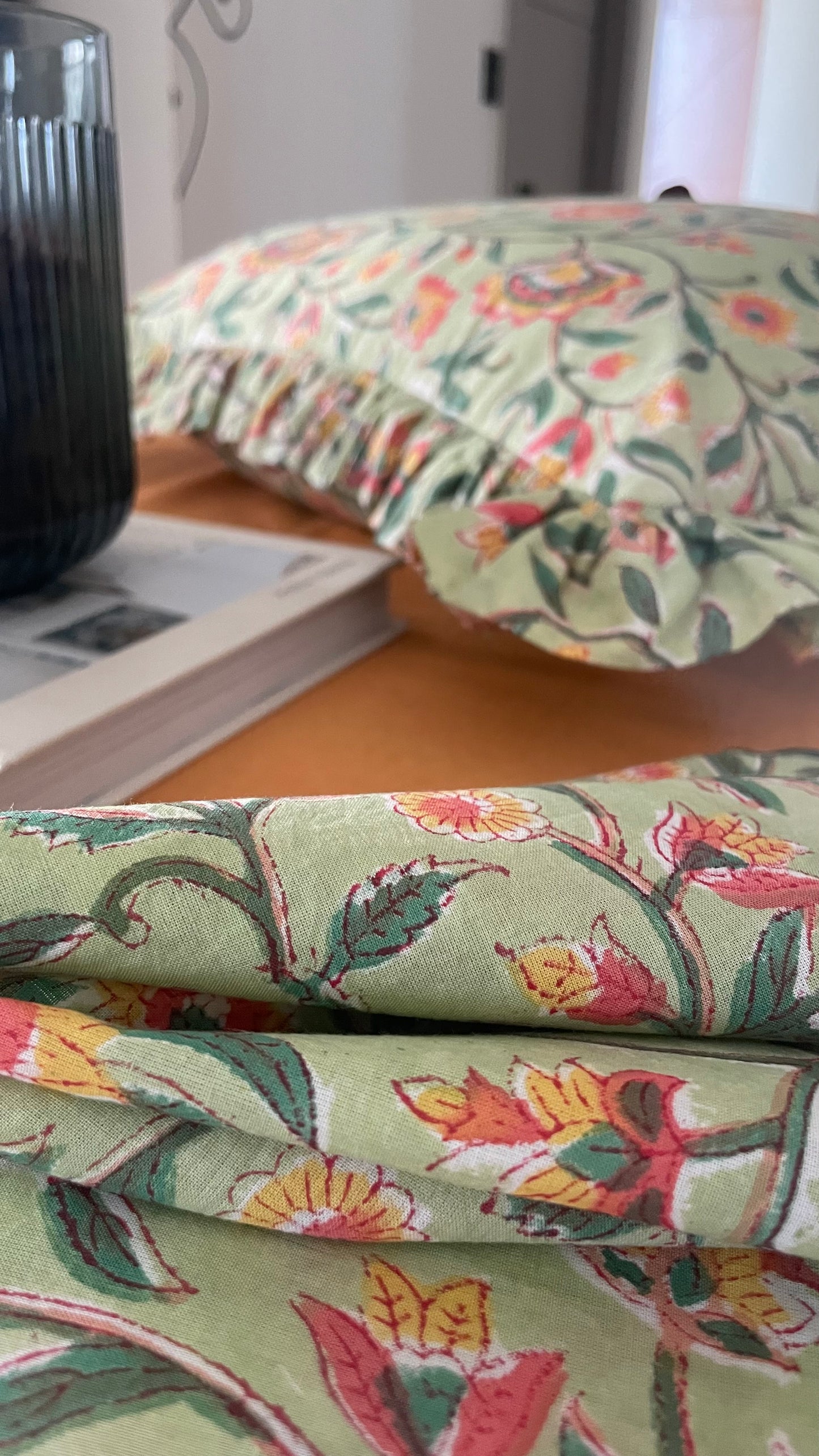 A Midsummer Hand block Printed Table Napkins