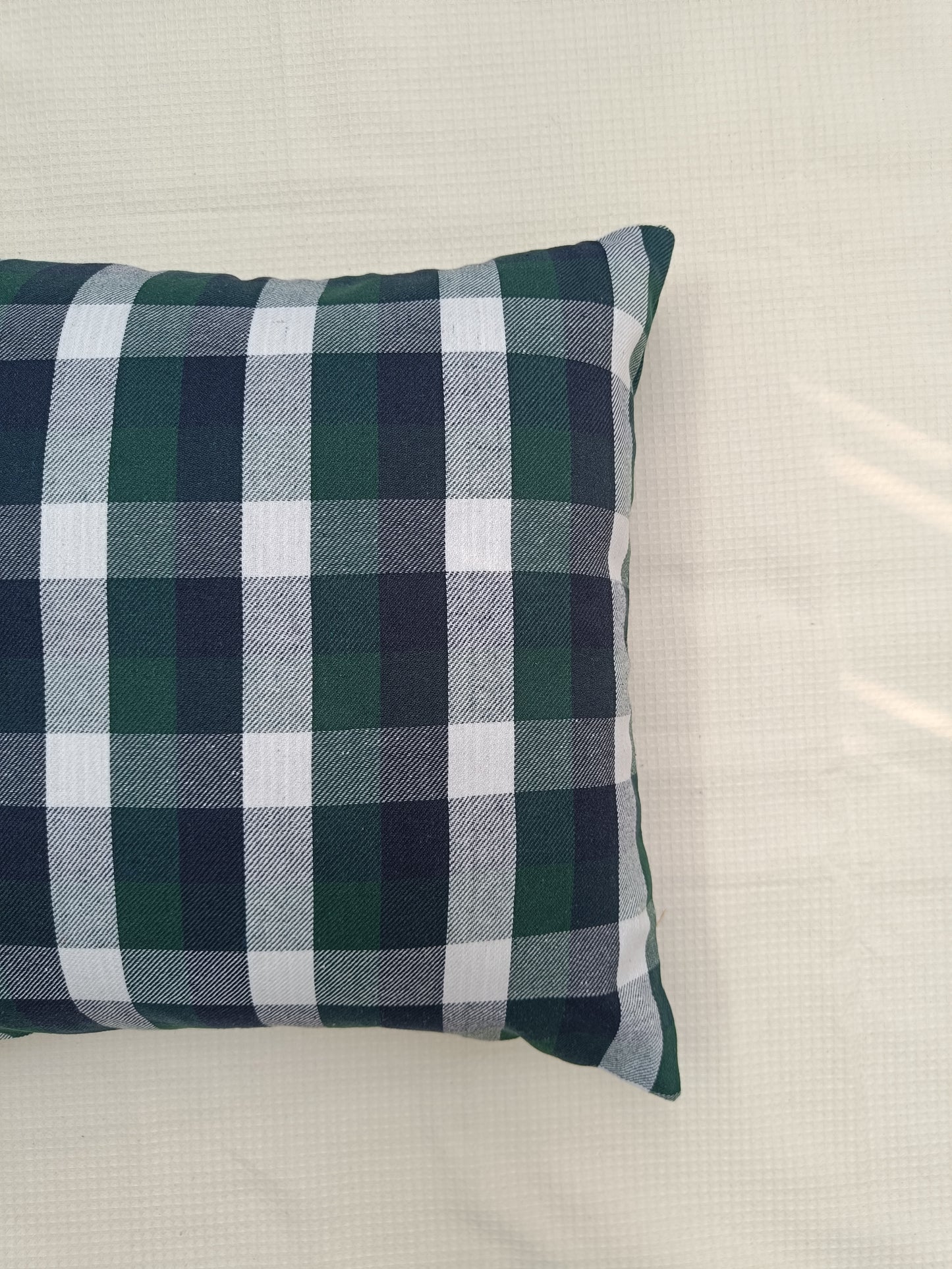 Twilight Blue Check Cushion cover