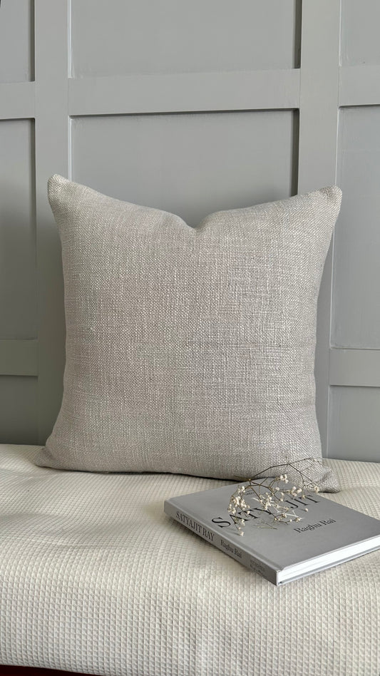 Graceful Grey Solid Cushion cover